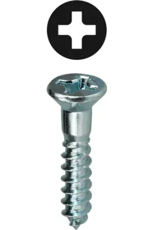 Brand New L.H.Dottie® Flat Head Wood Screw, Phillips, Carbon Steel, 8 x 1", 100 Pack