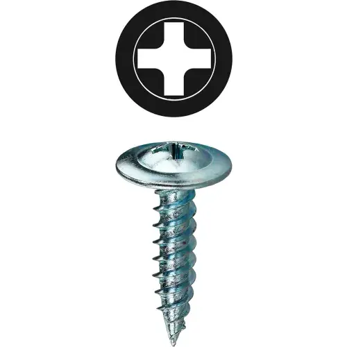 Super Sale L.H.Dottie® K-Lath Metal Piercing Screw, Phillips, Wafer Head, 8 x 1-1/4", 100 Pack