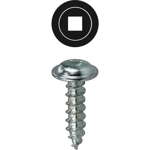 Factory Price L.H.Dottie® K-Lath Metal Piercing Screw, Square Drive, Wafer Head, 8 x 1/2", 100 Pack