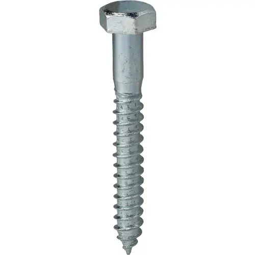 Hot Deal L.H.Dottie® Hex Head Lag Screw, Carbon Steel, 1/2" x 4", 25 Pack