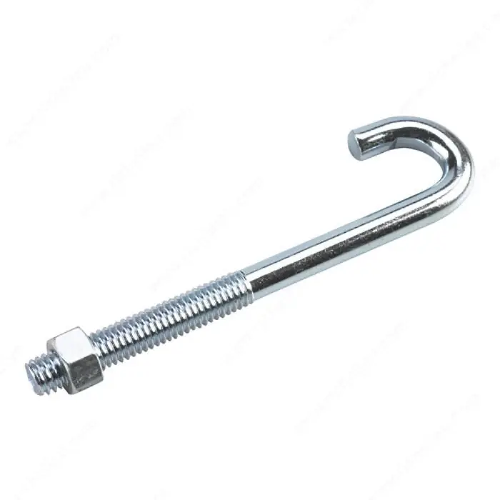 Flash Sale 8-32 X 1-7/8" J Bolts With Nut Steel Zinc Plated (20 / Pkg.)