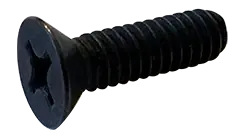 Final Sale 4-40 X 9/16" Machine Screws Flat Head Phillips Drive 18/8 Stainless Steel Black Oxide (6000/Pkg.)