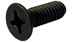 M2.5 X 6mm Machine Screws Flat Head Phillips Drive 18/8 Stainless Steel Black Oxide (7000/Pkg.) Price Drop