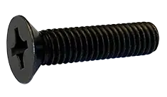 Low Price M4-0.7 X 10mm Machine Screws Flat Head Phillips Drive Steel Black Oxide (3000/Pkg.)