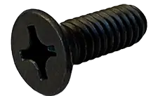 Cheap 1/4"-20 X 3/8" Machine Screws Flat Head Phillips Drive Steel Black Oxide (6000/Pkg.)