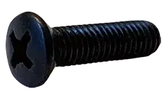 Direct From Factory 8-32 X 1-1/4" Machine Screws Oval Head Phillips Drive Steel Black Oxide (5000/Pkg.)