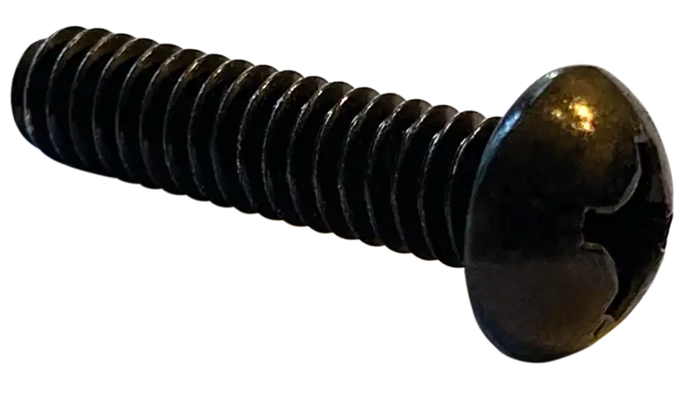 8-32 X 7/8" Machine Screws Oval Head Phillips Drive Steel Black Zinc (8000/Pkg.) Reduced Price