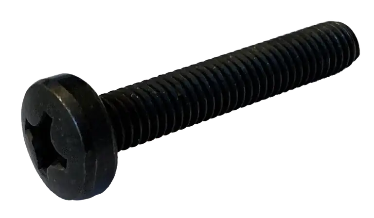 Sale 4-40 X 5/8" Machine Screws Pan Head Phillips Drive Steel Black Zinc (10000/Pkg.)