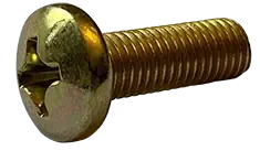 6-32 X 1-3/4" Machine Screws Pan Head Phillips Drive Steel Zinc Yellow (3000/Pkg.) Trending
