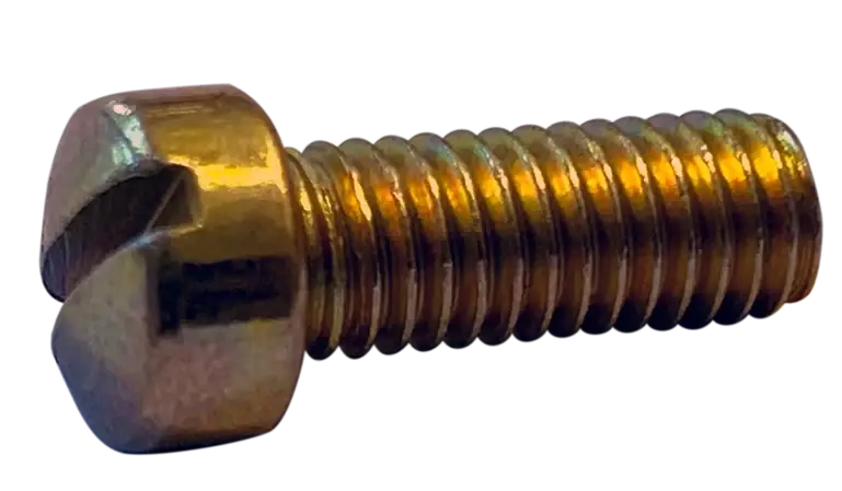 Popular 8-32 X 1/4" Machine Screws Fillister Head Slotted Drive Steel Zinc Yellow (10000/Pkg.)