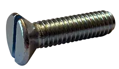 8-32 X 2" Machine Screws Flat Head Slotted Drive Steel Zinc Plated (100/Pkg.) Save Now