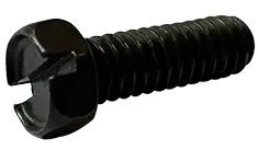 10-24 X 3/8" Machine Screws Indented Hex Head Slotted Drive Steel Black Oxide (8000/Pkg.) Brand New