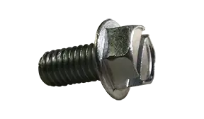 10-24 X 1-1/4" Machine Screws Indented Hex Head Slotted Drive Steel Zinc Plated (3000/Pkg.) High Quality