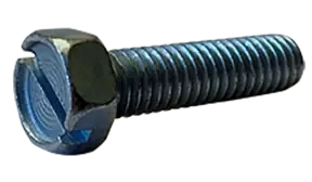 Shop Now 1/4"-20 X 3/4" Machine Screws Indented Hex Head Slotted Drive Steel Zinc Plated (3000/Pkg.)