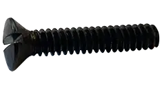 6-32 X 1-1/4" Machine Screws Oval Head Slotted Drive Steel Black Oxide (8000/Pkg.) Bargain