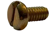 Luxury 6-32 X 5/8" Machine Screws Pan Head Slotted Drive Steel Zinc Yellow (10000/Pkg.)