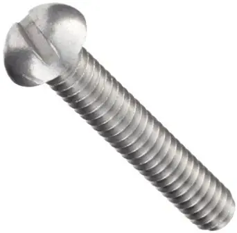 10-24 X 3/4" Machine Screws Round Head Slotted Drive Aluminium (100/Pkg.) In Demand