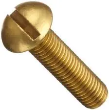 10-32 X 1/2" Machine Screws Round Head Slotted Drive Brass (100/Pkg.) Best Choice