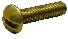 6-32 X 3/8" Machine Screws Round Head Slotted Drive Steel Zinc Yellow (10000/Pkg.) New Release