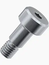 Crafted 1/4" X 3/4" Socket Shoulder Screws Socket Head Socket Drive Fine Thread 18/8 Stainless Steel (25 / Pkg.)