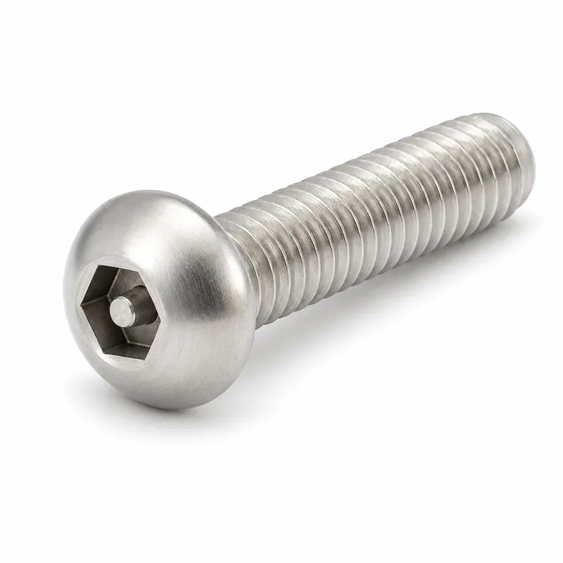 3/8-16 X 1-3/4" Button Head Cap Screws Tamper Resistant Pin-In Socket Drive 18/8 Stainless Steel (100 / Pkg.) Special Discount