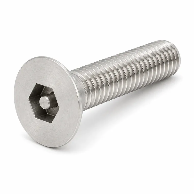 Hot Picks 10-32 X 5/8" Flat Head Cap Screws Tamper Resistant Pin-In Socket Drive 18/8 Stainless Steel (100 / Pkg.)