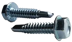 Reduced Price 5-16/4 X 3/4" Self-Drilling Screws Hex Washer with Serration Head Point Type 3 Steel Zinc Plated (1000/Pkg.)