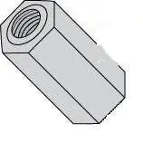 Best Choice 4.5mm AF X M2.5-0.45 X 3mm Hex Female-Female Standoffs Aluminum (250 / Pkg.)