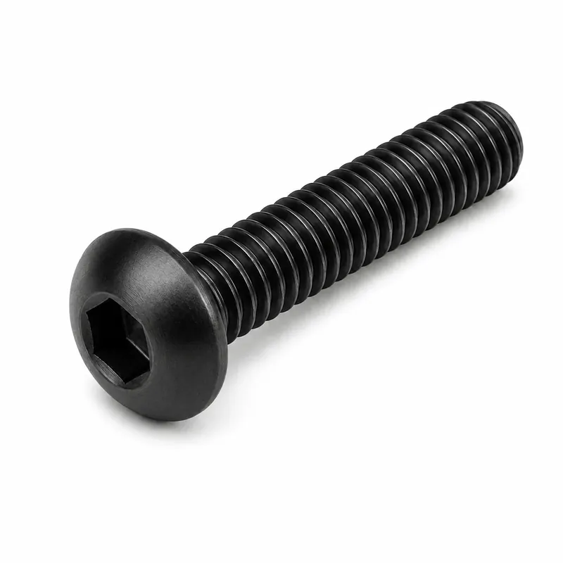 Fan Favorite 3-48 X 1/2" Socket Cap Screws Button Head Hex Socket Drive Alloy Steel Thermal Black Oxide (200 / Pkg.)