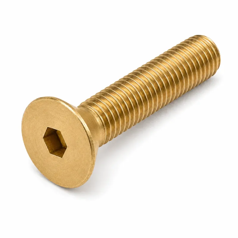 Best Price 3/8-16 X 2" Socket Cap Screws Flat Head Hex Socket Drive Brass (15 / Pkg.)