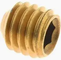 Affordable 6-32 X 3/16" Cup Point Socket Set Screws Brass (100 / Pkg.)