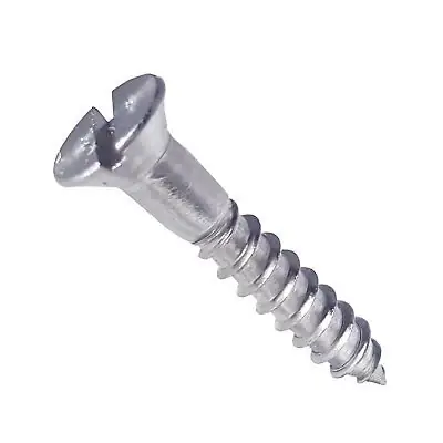 Trusted Brand 6 X 3/4" Wood Screws Slotted Drive Flat Head 18/8 Stainless Steel (100 / Pkg.)