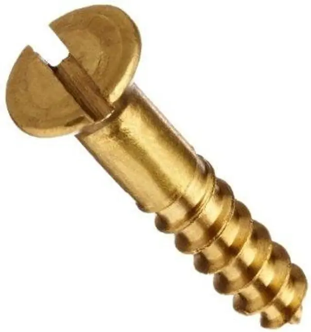 Same Day Shipping 16 X 2" Wood Screws Slotted Drive Flat Head Silicon Bronze (25 / Pkg.)