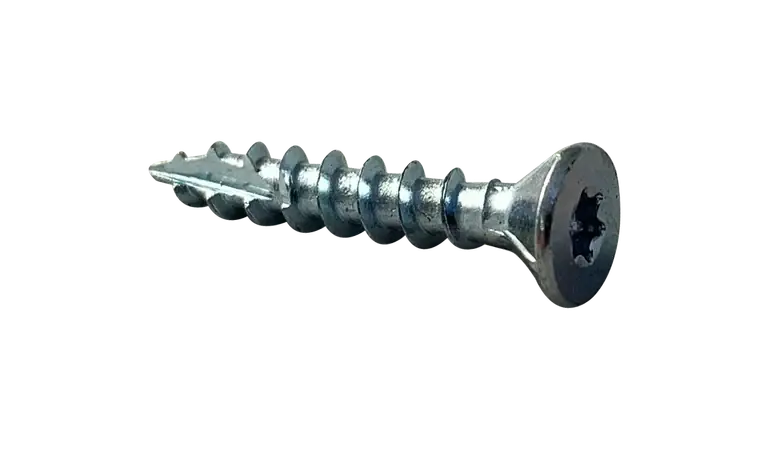 6 X 1" Wood Screws Deep Thread Combination Square/Phillips Drive Flat Head No Nibs Fully Threaded Steel Zinc & Bake (11000 / Pkg.) Brand New
