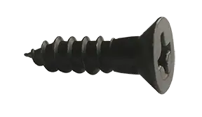 6 X 1/2" Wood Screws Phillips Drive Flat Head Steel Black Oxide & Oil (10000 / Pkg.) Instant Buy