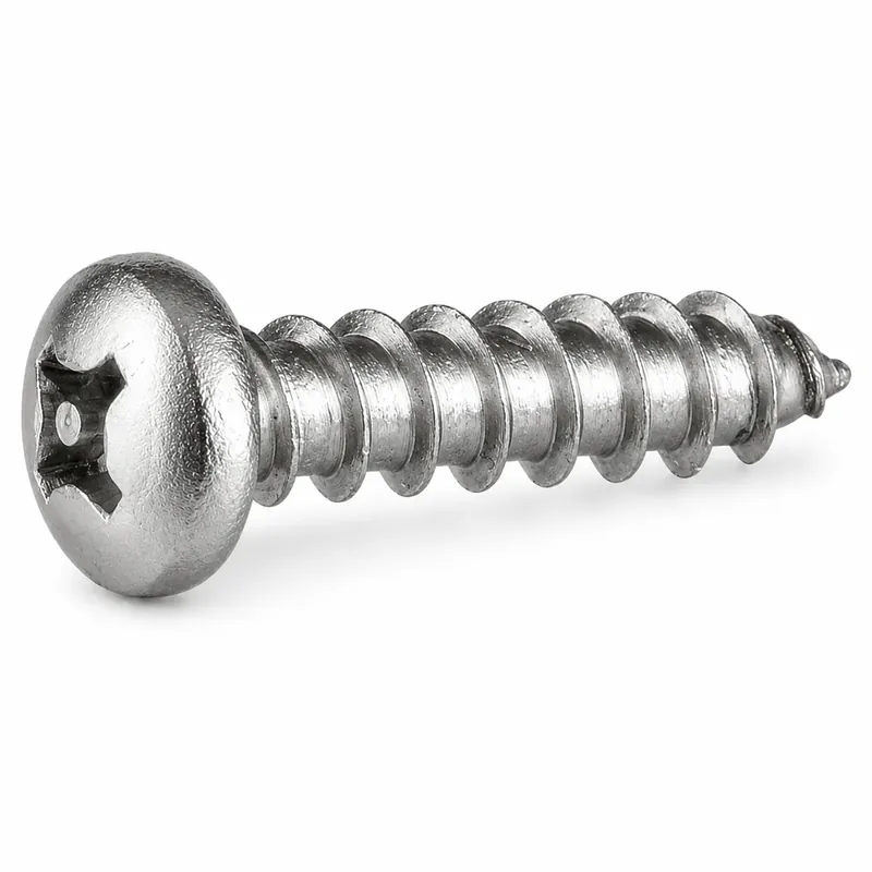Top Rated 6 X 2" Tamper Resistant Sheet Metal Screws Pan Head Pin-In Phillips Drive 18/8 Stainless Steel (100 / Pkg.)