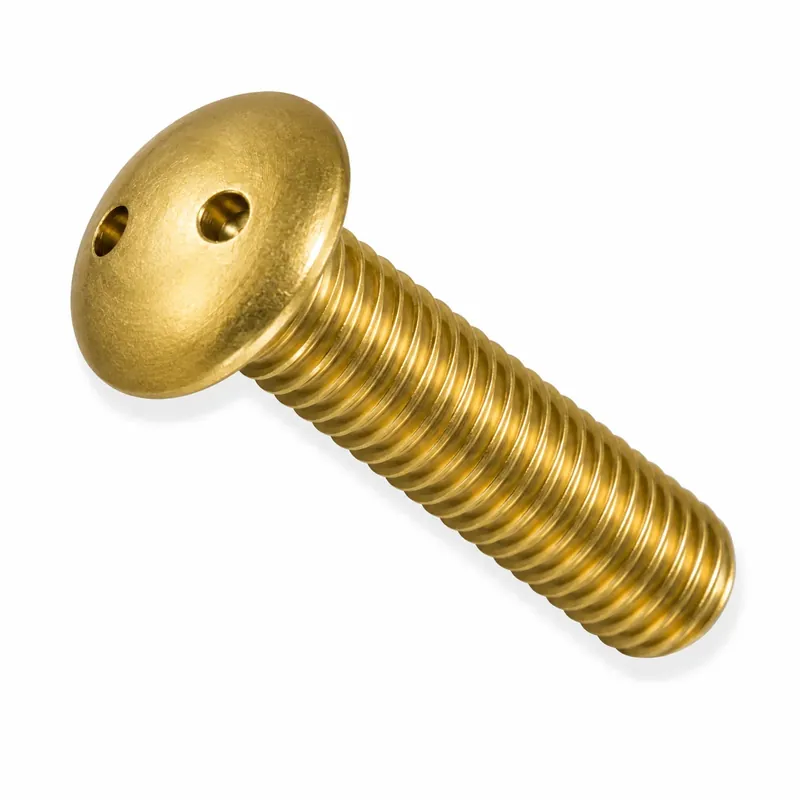 Fast Shipping 10-32 X 2" Tamper Resistant Machine Screws Oval Head Spanner Drive Brass (100 / Pkg.)