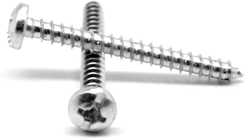 Fan Favorite 12 X 1-3/4" Type A Sheet Metal Screws Pan Head Combination Drive Steel Zinc Plated (100 / Pkg.)