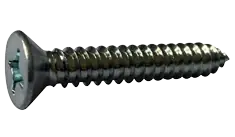 Hot Deal 10 X 3/8" Type A Sheet Metal Screws Flat Head Phillips Drive Steel Zinc Plated (100 / Pkg.)