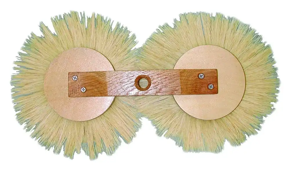 Clearance Magnolia Brush CF-10 8" White Tampico Crowsfoot Texture Round Brush