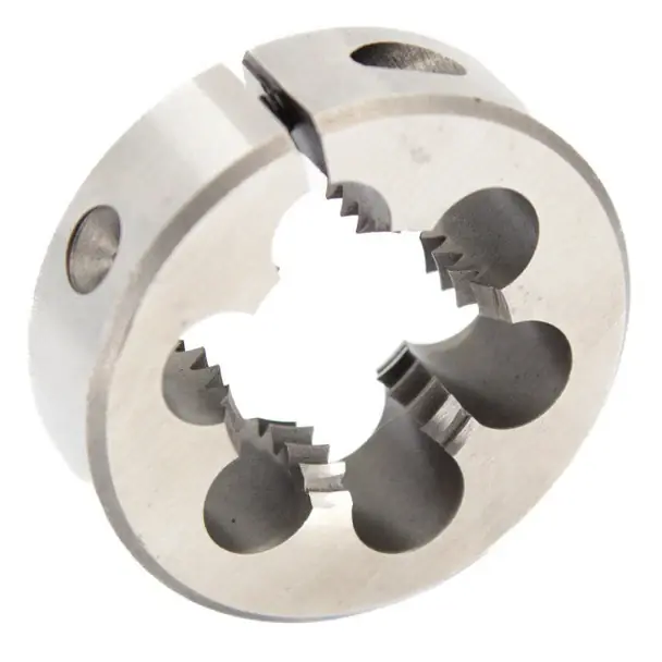 Bargain 1/8"-27 NPS HSS Round Adjustable Pipe Die 1-1/2" OD Uncoated (Bright) DWTH112-18NPS