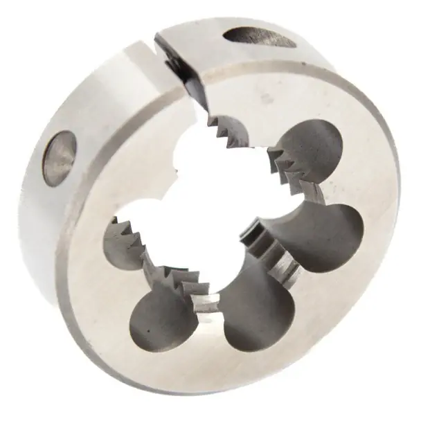 Trending 7/8"-24 HSS Round Adjustable Die, Special 2" OD Uncoated (Bright) DWTSR2-7824