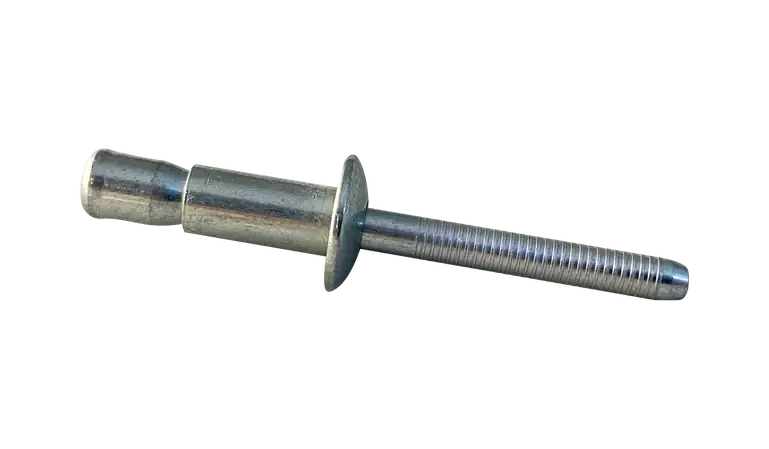 [1800 BULK] Structural Rivets Protruding Head Steel/Steel Gold Chromate 1/4 Diameter .350-.625 Grip Crafted