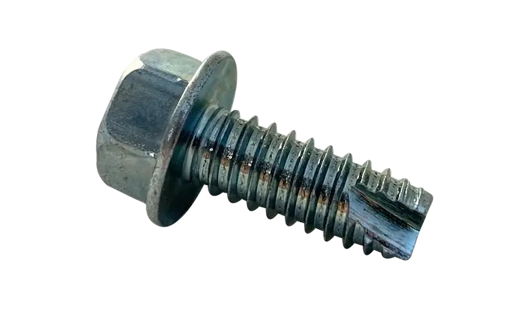 1/4-14 X 1-1/4" Type 25 Thread Cutting Screws Indented Hex Washer Head Unslotted Drive Steel Zinc & Bake (2000 / Pkg.) Buy Direct