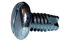 10-24 X 1/2" Type 23 Thread Cutting Screws Pan Head Slotted Drive Steel Zinc & Bake (8000 / Pkg.) Buy Today