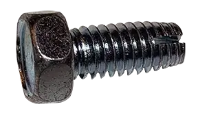 Bargain 1/4-20 X 3/4" Type 1 Thread Cutting Screws Indented Hex Head Unslotted Drive Steel Zinc & Bake (3000 / Pkg.)
