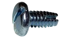 Direct From Factory 8-32 X 5/8" Type 1 Thread Cutting Screws Pan Head Slotted Drive Steel Zinc & Bake (9000 / Pkg.)