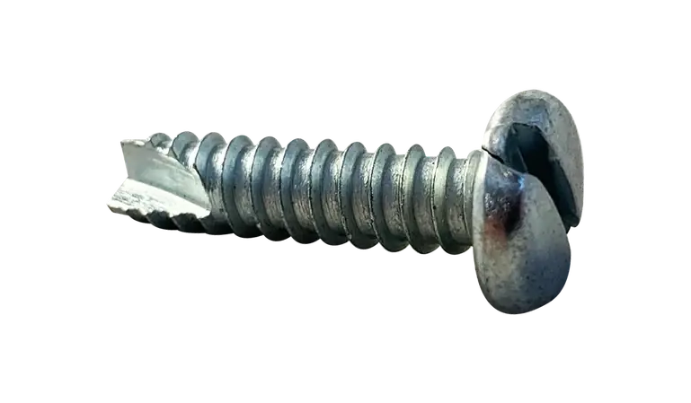 Top Pick 10-16 X 5/8" Type 25 Thread Cutting Screws Pan Head Slotted Drive Steel Zinc & Bake (7000 / Pkg.)