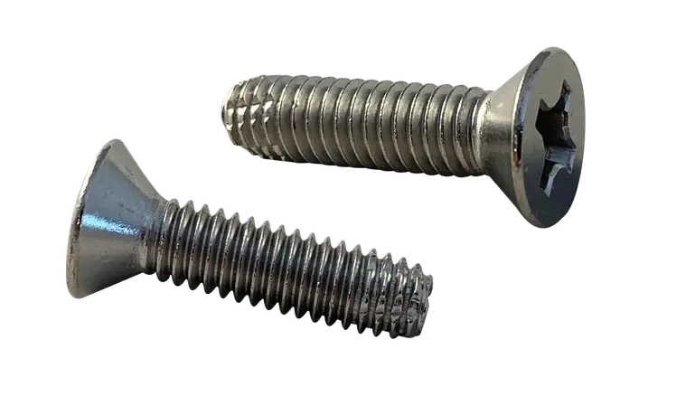 Authentic 8-32 X 1-1/4" Type F Thread Cutting Screws Flat Head Phillips Drive 18/8 Stainless Steel (4000 / Pkg.)
