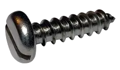 6 X 2" Type A Self Tapping Sheet Metal Screws Pan Head Slotted Drive 18/8 Stainless Steel (2000/Pkg.) Seasonal Sale
